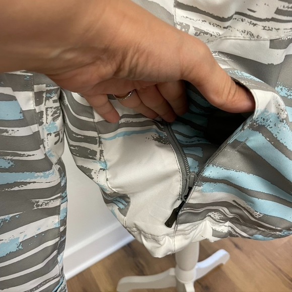 Oakley Anorak Fit Ski Jacket Mens Medium Blue Gray Outdoor Gorpcore Activewear - Picture 7 of 12